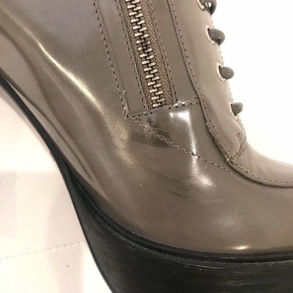 BALLY Lace-Up Platform Booties Sz 39 - Picture 5 of 8